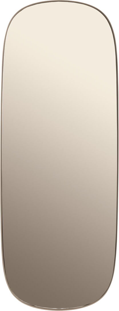 Muuto - Framed Mirror, groß, taupe / taupe Glas