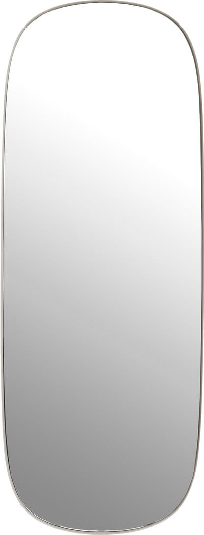 Muuto - Framed Mirror, groß, grau / Klarglas