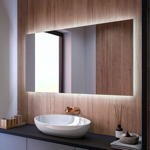 Artforma Badeværelsesspejl med lys L58 til væg 60x80 med Kosmetisk spejl, Wi-Fi-vejrstation