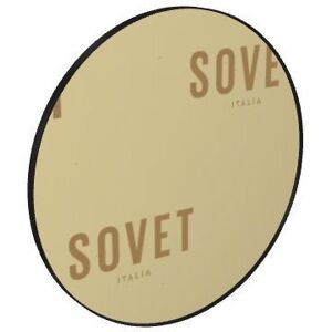 SOVET Visual Round Spejl Ø: 150 cm - Black/Gold Mirror