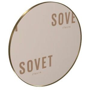 SOVET Visual Round Spejl Ø: 150 cm - Burnished Brass/Bronzed Mirror