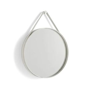 Hay Strap Mirror No. 2 Ø: 50 cm - Light Grey