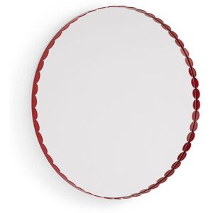 Hay Arcs Mirror Round Ø: 60 cm - Red