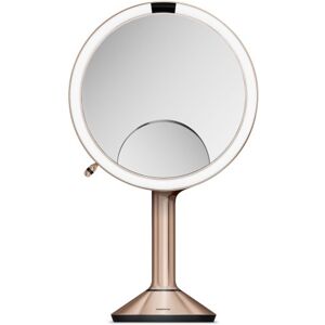 Simplehuman Trio Makeup Spejl Med Lys, Dæmpbar, Sensor, Ø23,2 Cm, Rosa Guld