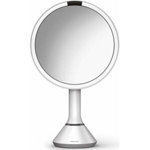 Simplehuman Makeup Spejl Med Lys, Dæmpbar, Sensor, Ø23 Cm, Hvid