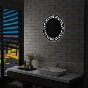 vidaXL vægspejl med LED til badeværelset 60 cm