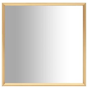 vidaXL spejl 70x70 cm guldfarvet