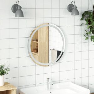 vidaXL Espejo De Baño Led Redondo 60 Cm