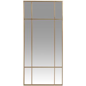 Maisons du Monde Espejo de metal dorado 50x110