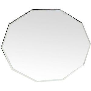 Decoclico Espejo decagonal blanco 44x59