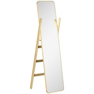 Homcom Espejo de pie color madera 40 x 35 x 147 cm