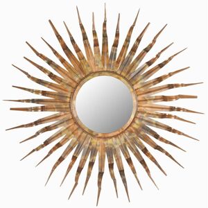 Safavieh Espejo de hierro/vidrio/madera, oro