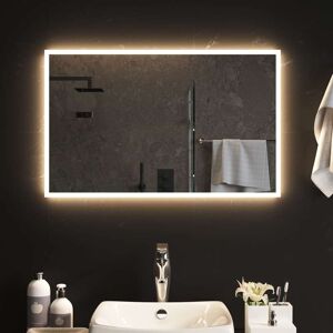 vidaXL Espejo de baño con LED 80x50 cm