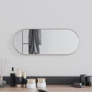 vidaXL Espejo de pared ovalado plateado 50x20 cm