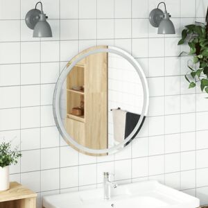 vidaXL Espejo de baño LED redondo 70 cm