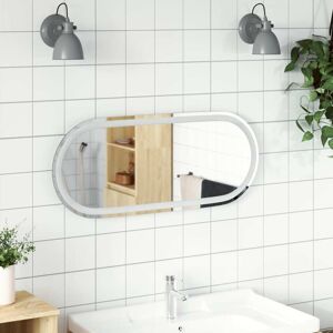 vidaXL Espejo de baño LED ovalado 80x35 cm