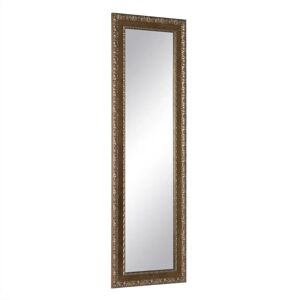 LOLAhome Espejo tallado con relieve dorado de madera de 42x132 cm