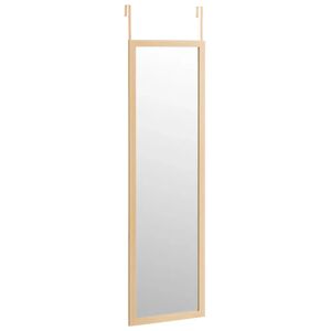 LOLAhome Espejo de puerta natural de plástico de 35x125 cm