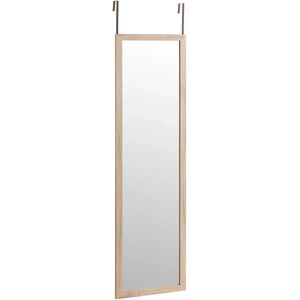 LOLAhome Espejo de puerta natural de madera de 35x125 cm