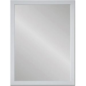 LOLAhome Espejo de pared blanco de madera de 56x76 cm