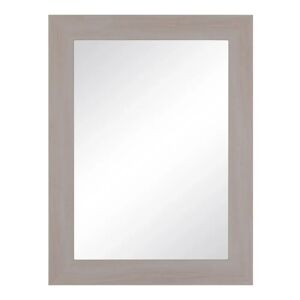 LOLAhome Espejo rectangular blanco de madera DM de 64x86 cm