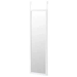 LOLAhome Espejo de puerta blanco de plástico PE de 35x125 cm