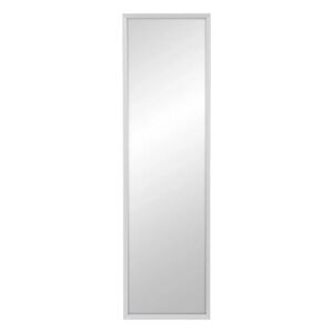 LOLAhome Espejo vestidor con moldura de madera blanco de 41x143 cm