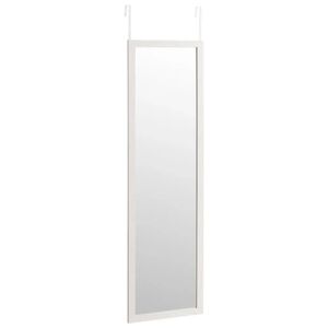 LOLAhome Espejo de puerta blanco de madera de 35x125 cm