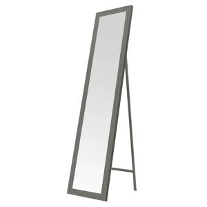 LOLAhome Espejo de pie gris de madera de 37x157 cm