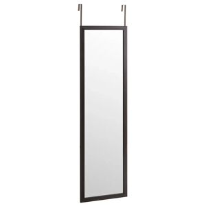 LOLAhome Espejo marrón de plástico PE para puerta de 35x125 cm