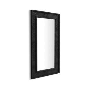 Mobili Fiver Espejo de pared Angelica, 112 x 67 cm, color Cemento negro