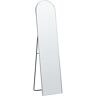 BELIANI Espejo de pie de metal plateado con apoyo 36x150 cm moderno Bagnolet