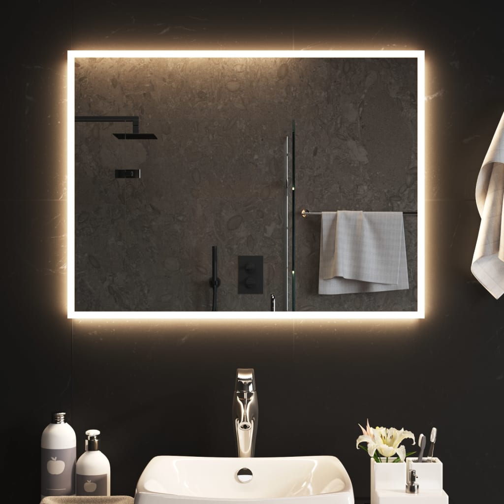 vidaXL Espejo de baño con LED 60x80 cm