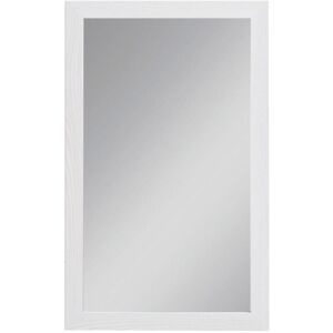 Toscohome Miroir 53x83 cm avec cadre en mélèze blanc - Mary45