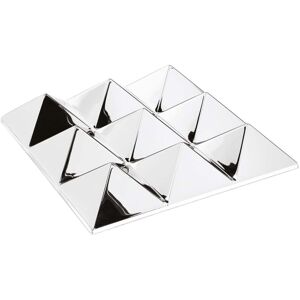 Verpan - Mirror Sculptures, 9 Pyramids, argent / miroir