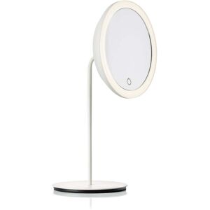 Zone Denmark - Miroir cosmétique avec grossissement 5x et éclairage LED, Ø 18 cm, blanc