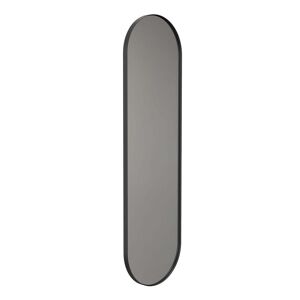 - Unu Miroir mural 4139 avec cadre ovale, 40 x 140 cm, noir mat