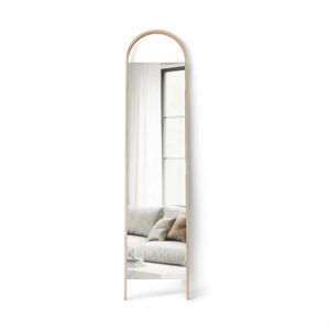 - Bellwood Miroir sur pied avec cadre en bois, naturel