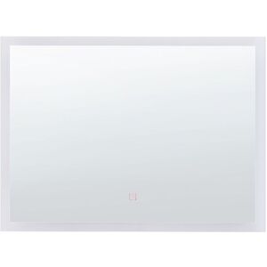 Miroir Mural Sans Cadre avec Éclairage led sur le pourtour Rectangulaire 80 x 60 cm pour Salle de Bain Beliani - Publicité