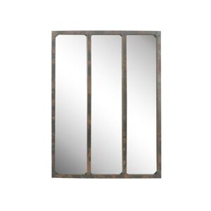 Emde - Miroir industriel 3 bandes avec rivets 60x80cm