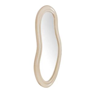 NV GALLERY Miroir ROMY - Miroir organique, Verre & bois beige, H92 Beige