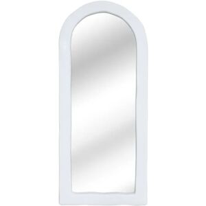 Grand miroir ARCHIE - Miroir de sol, Contour blanc mat, H180 Blanc