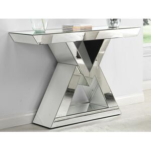 PASCAL MORABITO Console en MDF et miroir - Coloris : Argent - ISIDA de Pascal MORABITO