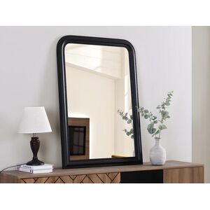Vente-unique.com Miroir style vintage en bois de paulownia HELOISE - L. 80 x H. 110 cm - Noir