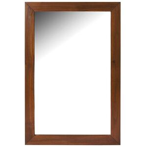 Vente unique Miroir rectangulaire en teck fonce 60 x 90 cm AMLAPURA