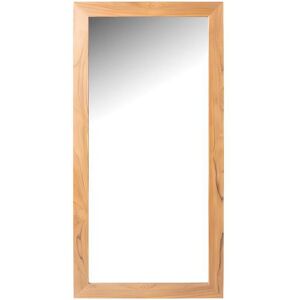 Vente-unique Miroir rectangulaire en teck clair - 60 x 120 cm - AMLAPURA