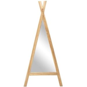 OZAIA Miroir enfant tipi en bois de mindi L 55 x H 120 cm Naturel BATAM