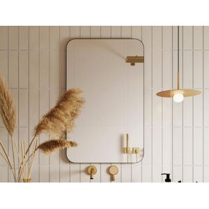 OZAIA Miroir de salle de bain rectangle contour noir 50x80 cm DEMETRIA