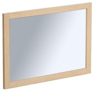 Vente-unique Miroir rectangulaire avec contour placage chêne - L50 x H70 cm - TIMEA