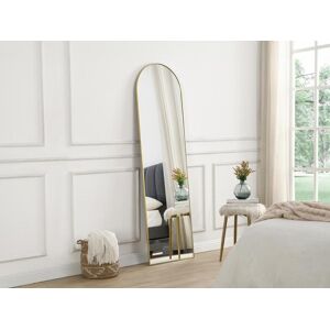 OZAIA Miroir arche a poser en metal L 50 x H 170 cm Dore MAILEN